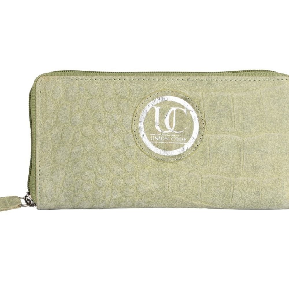 NWT Light Green Genuine Leather RFID Protected Wallet - Picture 4 of 8